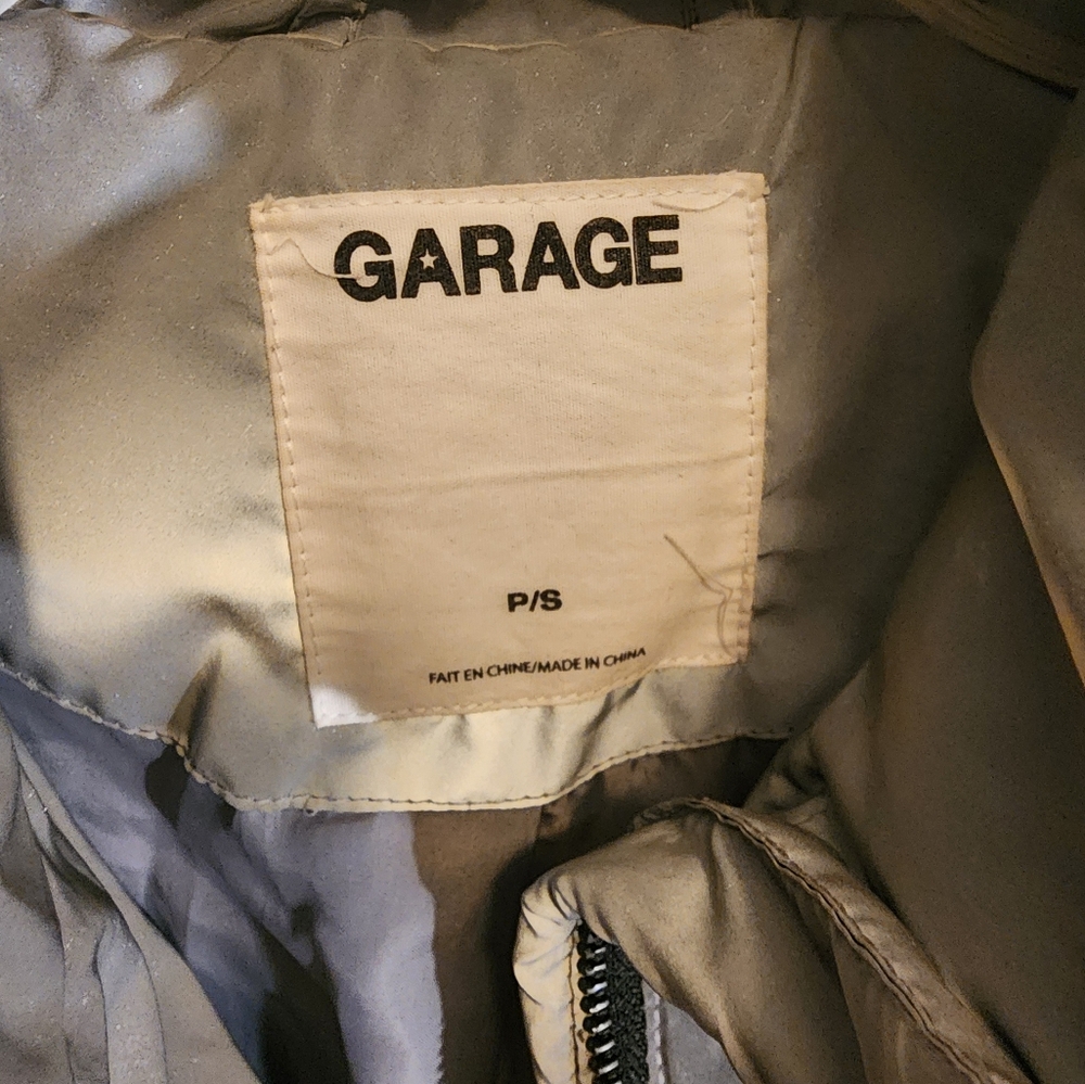 Garage Women's Gray Puffer Jacket - Picture 4 of 6
